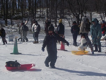 写真：ソリひき　小学生以上の部