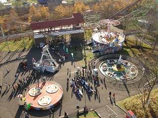 写真：観覧車からみた遊園地