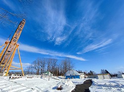 写真：青空の園内