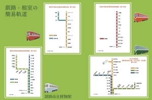 写真：ブックカバー簡易軌道「路線図版」