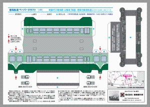 写真：浜中町営軌道ペーパークラフト