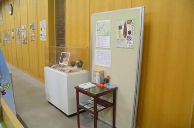 写真：信用金庫の展示