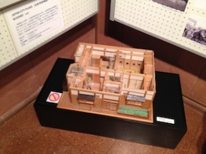写真：炭鉱住宅模型
