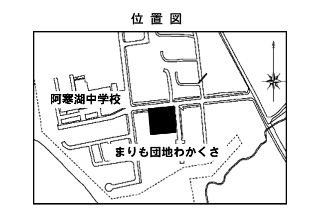 位置図：まりも団地わかくさ