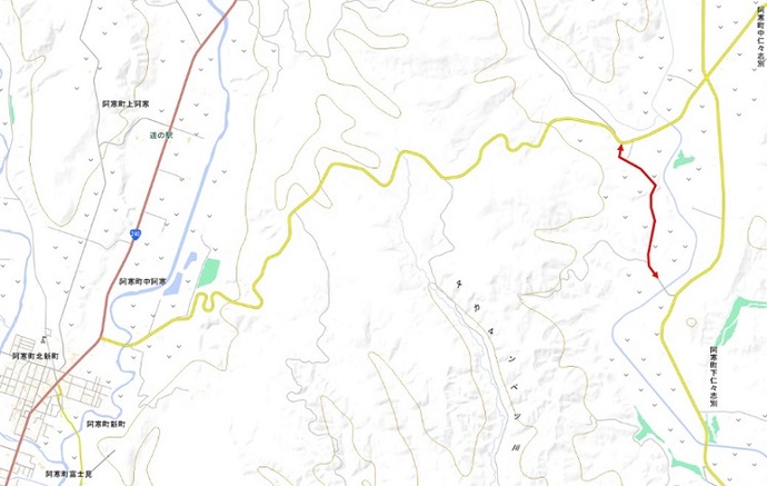 地図：オリヨマップ道路通行止め箇所