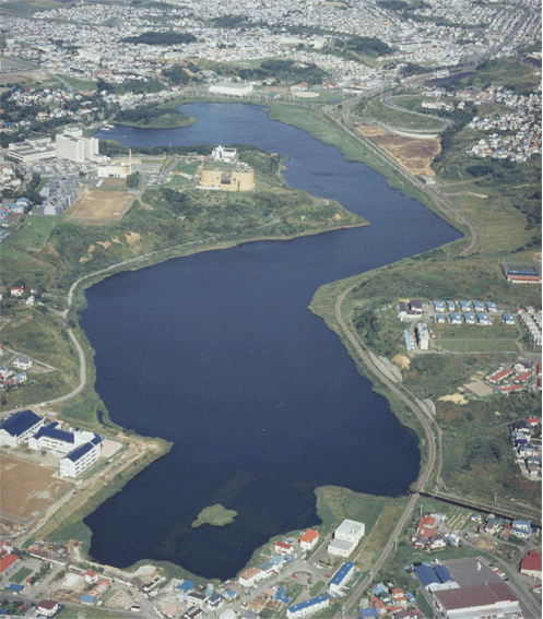 写真：春採川