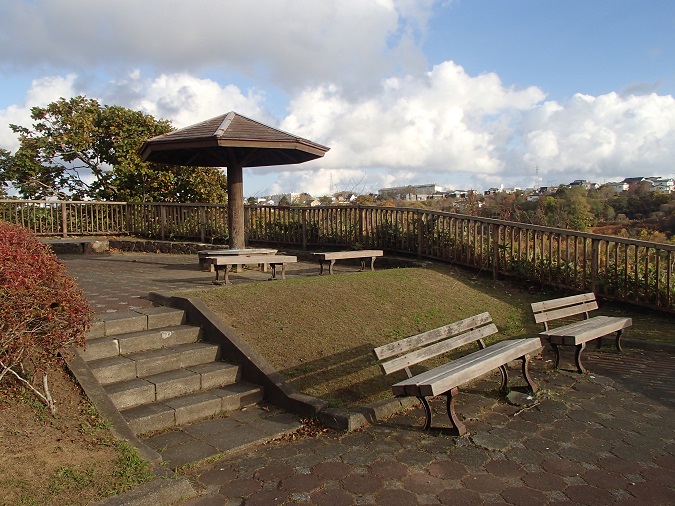 写真：四阿・周遊園路　野草園付近