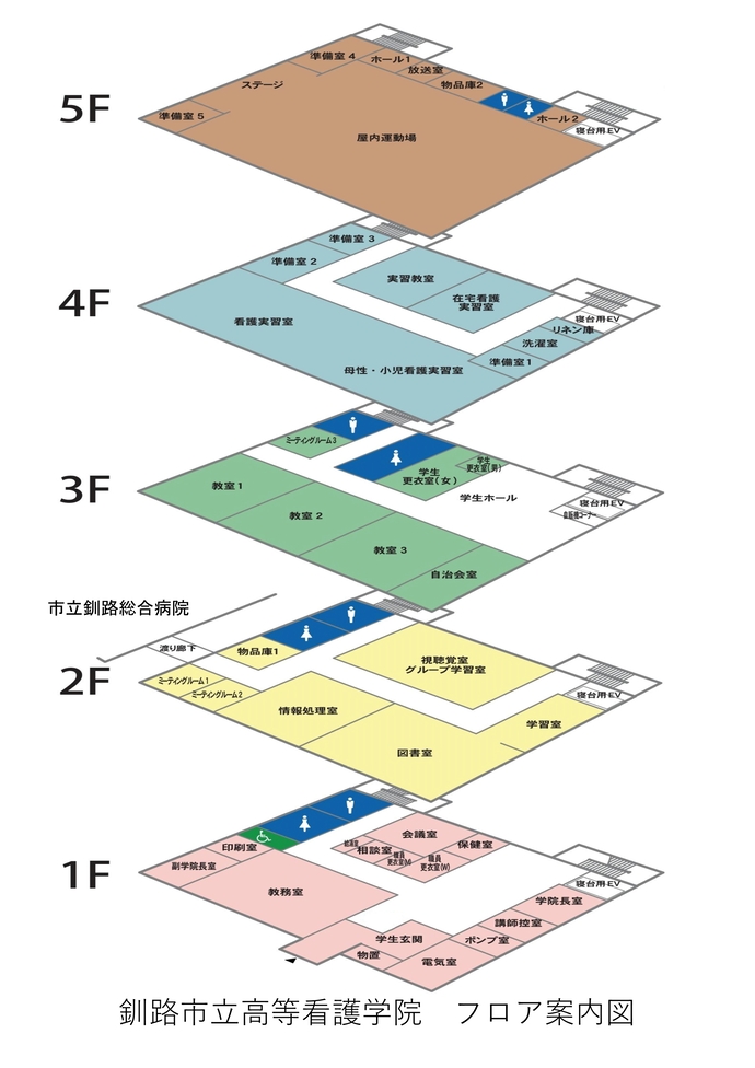 イラスト：学院フロア図