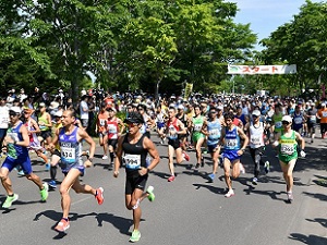 写真：第47回釧路湿原マラソンの様子1