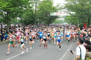 写真：釧路湿原マラソンの様子1