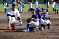 写真：野球教室の様子