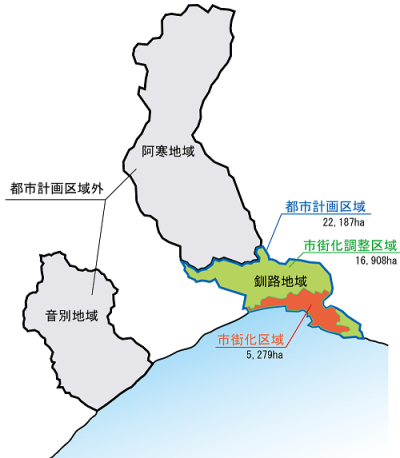 行政区域・都市計画区域・区域区分図