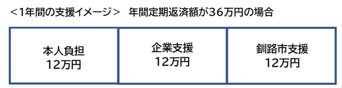 1年間の支援イメージ