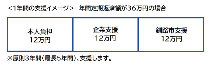 1年間の支援イメージ