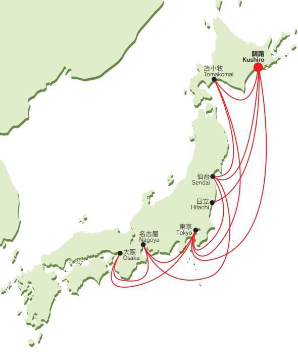 内航定期航路図