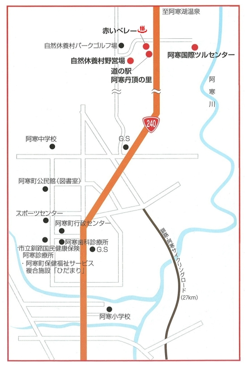 地図：阿寒本町地区