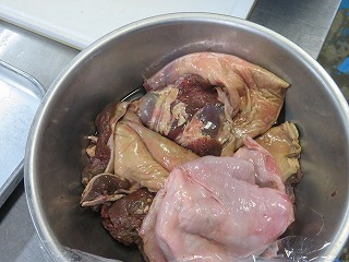 写真：シカ肉の脂身