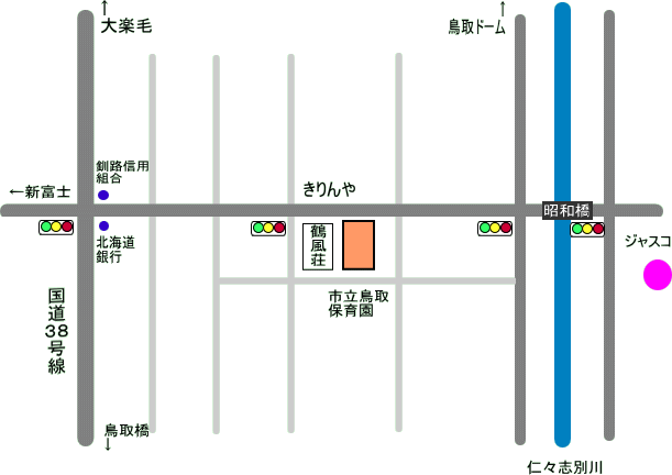 鳥取保育園の周辺地図