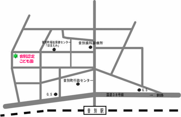 音別認定こども園の周辺地図