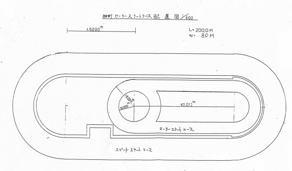 ローラスケート場の平面図