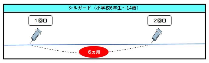 イラスト：サーバリックス（9価ワクチン）の打ち方