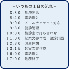 一日の流れ