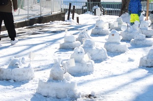 雪像づくり作品の写真