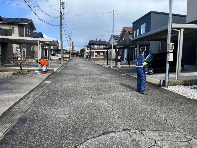 漏水箇所探索作業写真