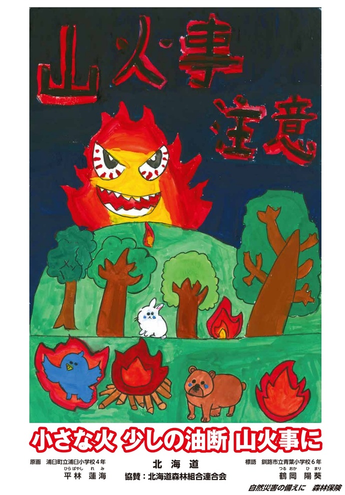 山火事ポスター