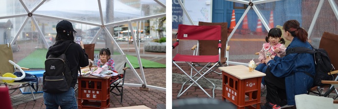 当日の滞在・交流スペースの様子