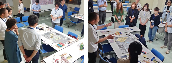 ワークショップの結果の共有の様子1