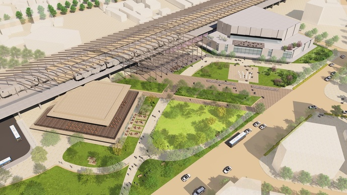 ワークショップでの意見を踏まえて更新した鳥瞰図のイメージ