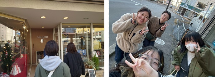 各班のまち歩きの写真1