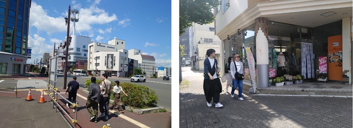 各班のまち歩きの写真1