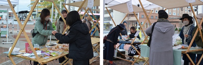 当日のマルシェ、キッチンカーの様子4