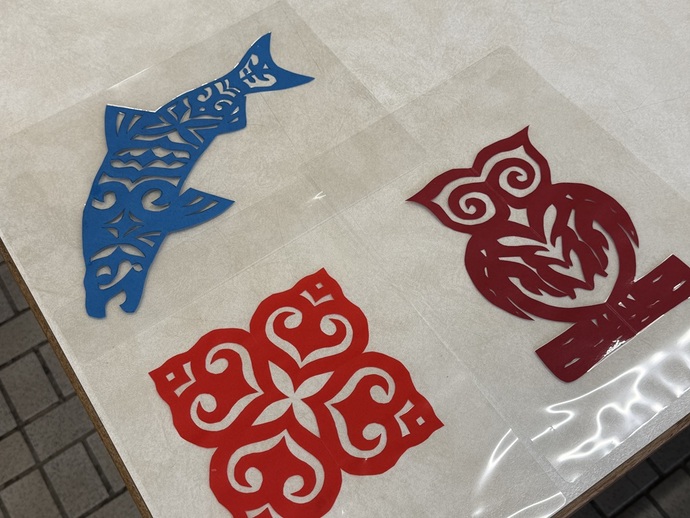 完成した切り絵